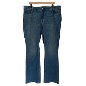 NEW Old Navy Women’s Mid Rise Wow Boot‎ Cut Denim Jeans Medium Wash Blue Size 20